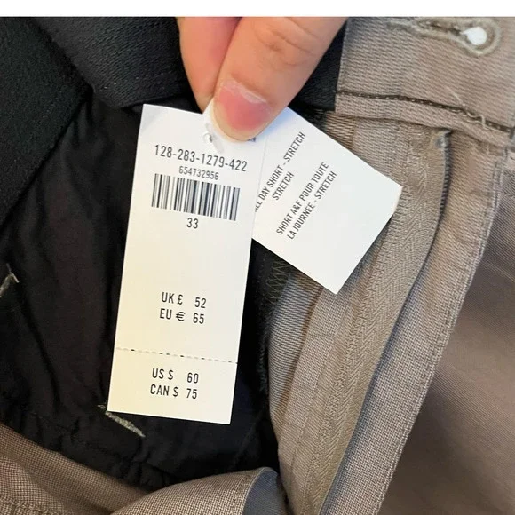 Abercrombie & Fitch The AF All Day Plain front Short Athletic Fit 33 x 5 NEW - Picture 4 of 4